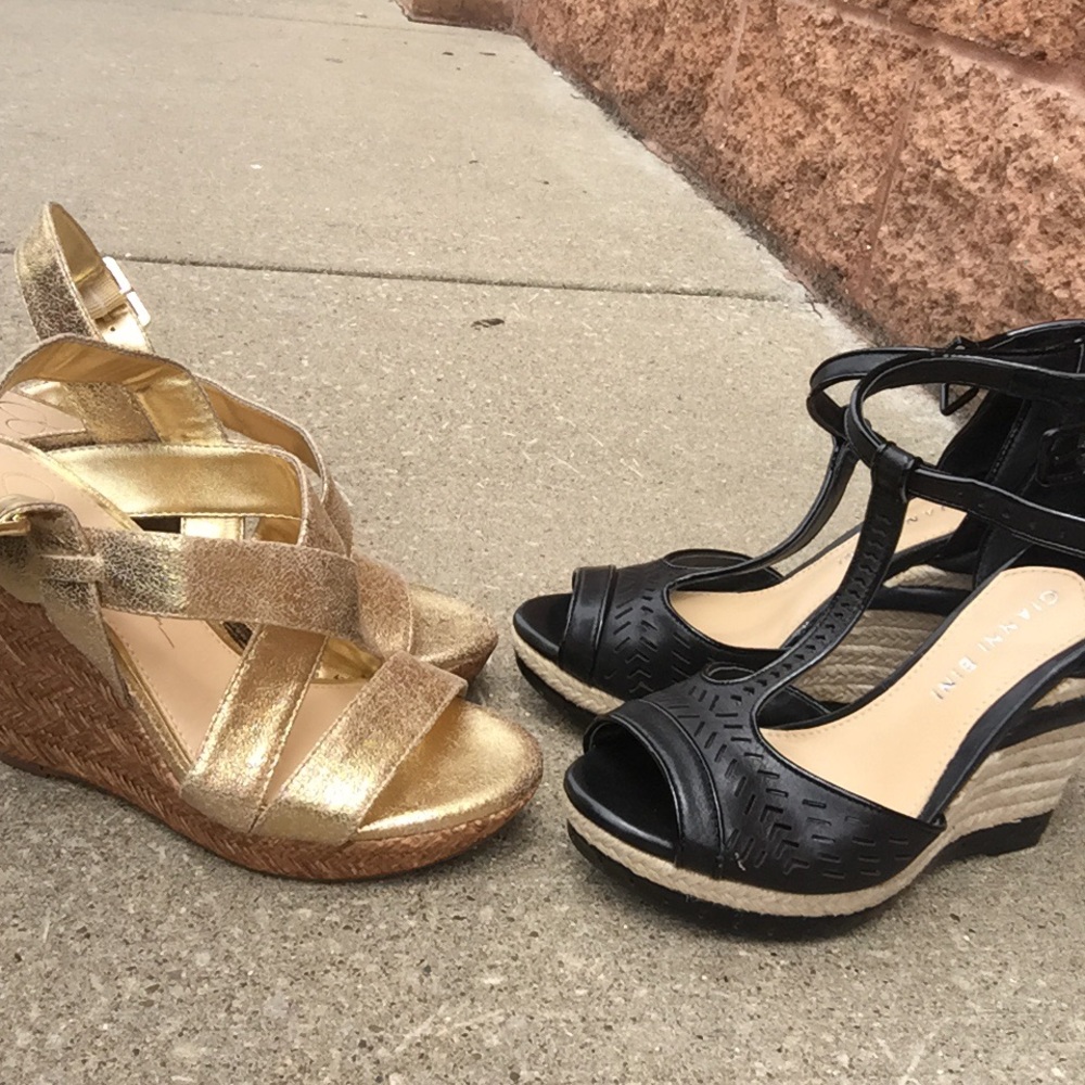 Jessica Simpson and Gianni Binni size 6 wedges